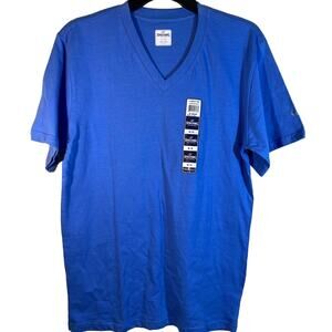 Spaulding V Neck Carolina Blue Tee Shirt Size Small